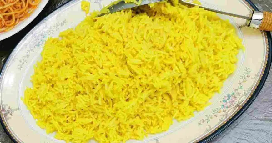 طريقة عمل الأرز الأصفر