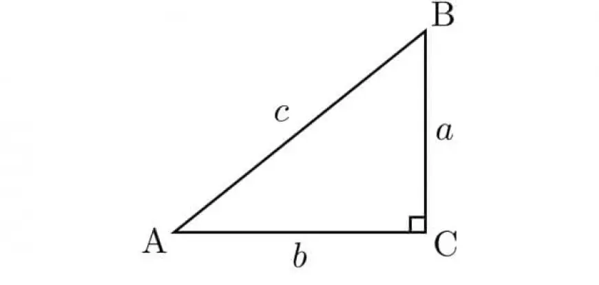 قانون حساب الوتر في مثلث قائم الزاوية