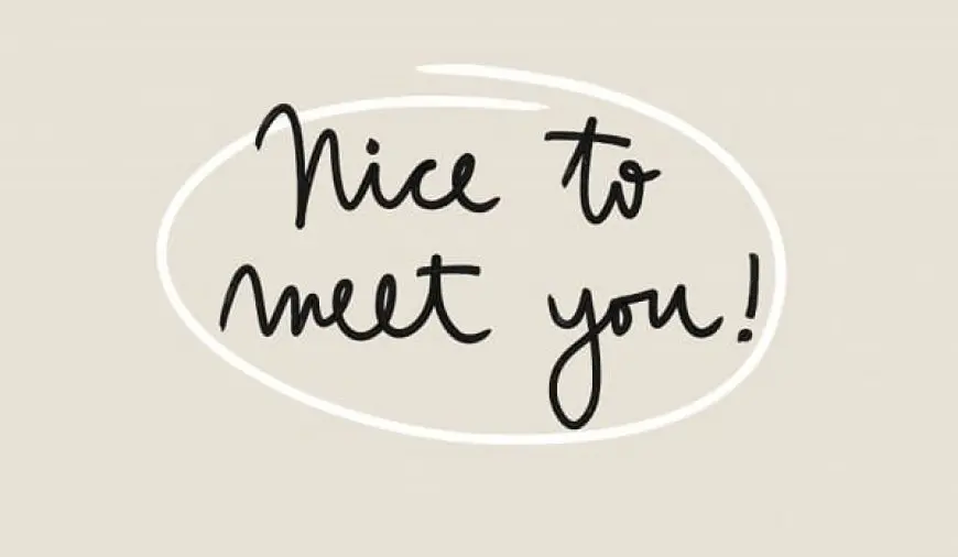 الرد على nice to meet you